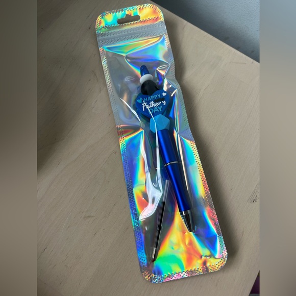 Custom made beaded pen + 1 Refill I Father’s Day Gift - Picture 2 of 2